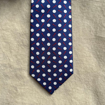 Par-Tee Time Tie, Navy Blue