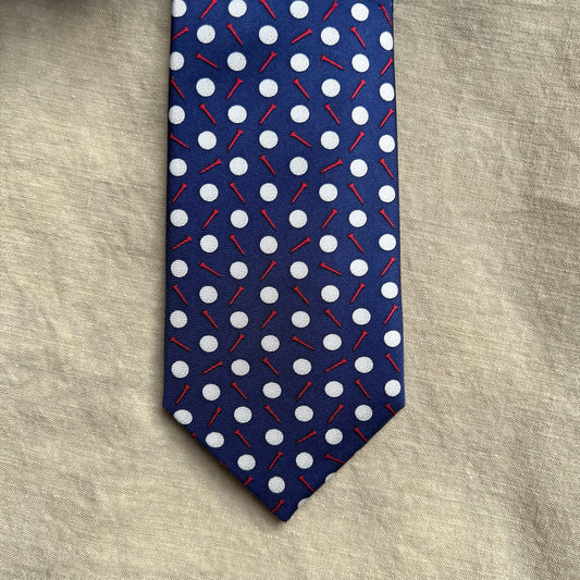 Par-Tee Time Tie, Navy Blue