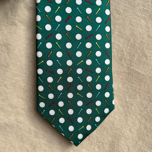 Par-Tee Time Tie, Green