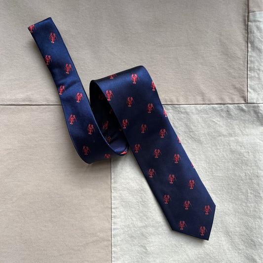 Lobster Tie, Navy Blue