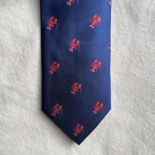 Lobster Tie, Navy Blue