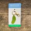 Pickle Enamel Keychain