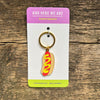 Hot Dog Enamel Keychain