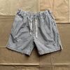Hemp Stripe Easy Short, Natural/Navy