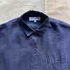 Jo Shirt in Linen, Dark Navy