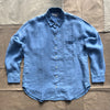 Jo Shirt in Linen, Bel Air Blue
