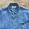 Jo Shirt in Linen, Bel Air Blue