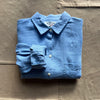 Jo Shirt in Linen, Bel Air Blue