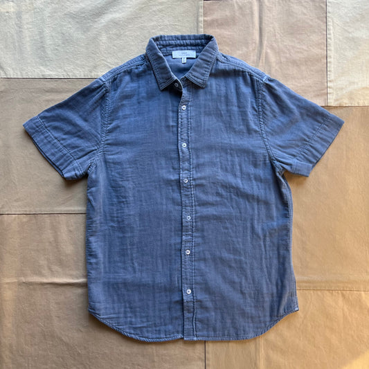 Short Sleeve Triple Gauze Shirt, Union Blue