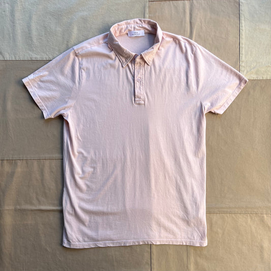 Short Sleeve Supima Jersey Polo Tee, Petal