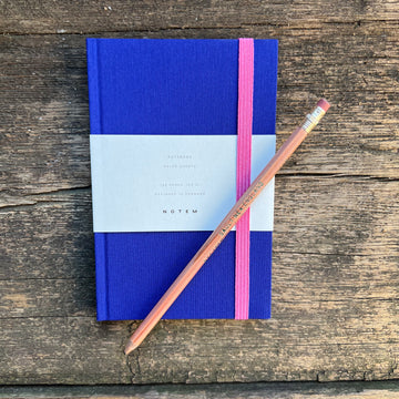 Small Notebook w/ Elastic Band, Blue