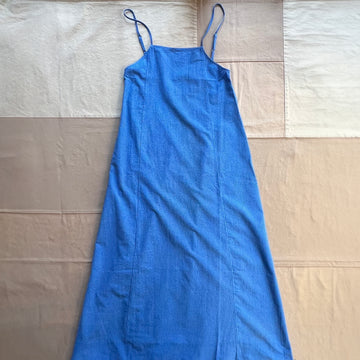 Checks Strappy Straight Dress, Blue