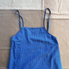 Checks Strappy Straight Dress, Blue