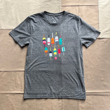 Seasonal Buoy T-shirt, Navy/Grey