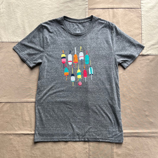 Seasonal Buoy T-shirt, Navy/Grey