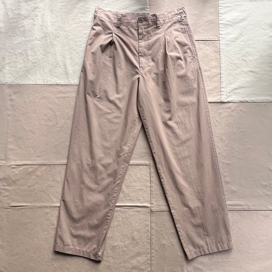 Georges Pull On Pant in Lightweight Cotton, Field Khaki