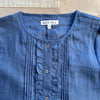 Brittany Top in Ramie, Navy