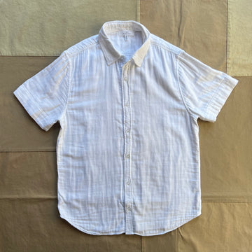Short Sleeve Triple Gauze Shirt, White