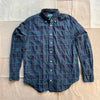 Gitman Vintage, Navy Checked Organic Cotton