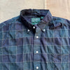 Gitman Vintage, Navy Checked Organic Cotton