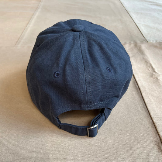 Floral Twill Cap, Navy