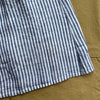 Sarah Skirt in Linen, Ocean/Ivory