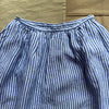 Sarah Skirt in Linen, Ocean/Ivory