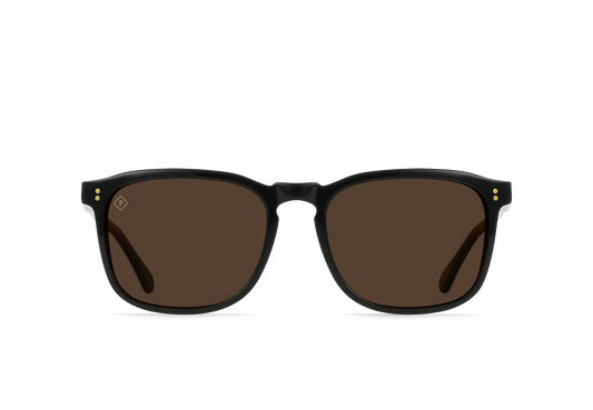 Wiley Sunglasses, Recycled Black/Vibrant Brown Polarized