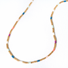 Everly Single Strand Luxe Bead Necklace, Rainbow Color Mix