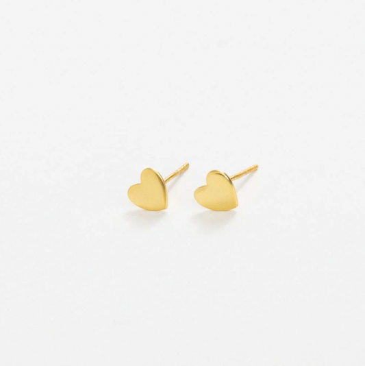 Alice Brass Hearts Post Earrings