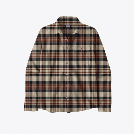 Men's LightweightFjord Flannel Shirt, Paw: Dried Vanilla