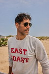 East Coast Terry Crewneck, Grey/Red