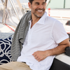 Short Sleeve Supima T-Shirt Polo, White