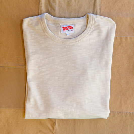 Short-Sleeve Slub T-shirt, Natural