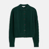 Nico Chunky Cable Knit Cardigan, Evergreen