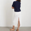 Elle Sweater in Linen Cotton, Navy Night