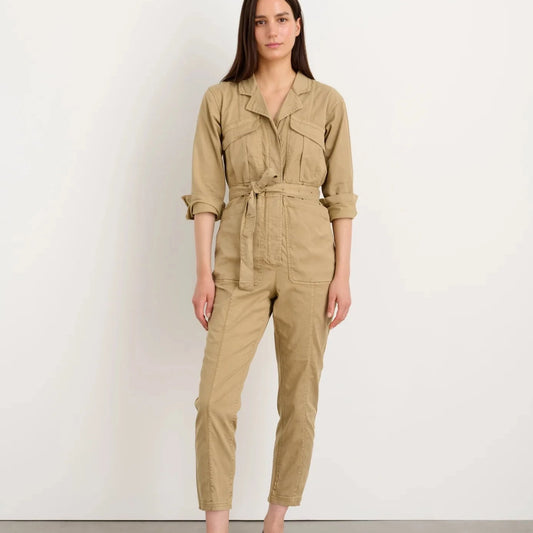 Expedition Jumpsuit in Washed Twill, Vintage Khaki