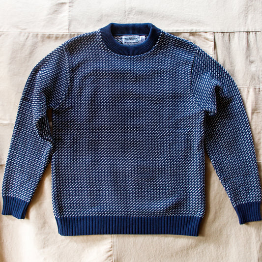 Sakonnet Birdseye Sweater, Navy/Natural