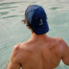 Anchor Needlepoint Cap, Navy