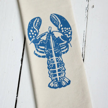 Lobster Tea Towel, Blue/Violet