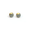 Gold Dipped Stud Earrings, Stoneware