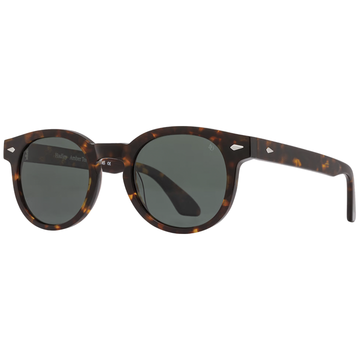 Hadley, Amber Tortoise + Green Polarized