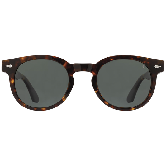 Hadley, Amber Tortoise + Green Polarized
