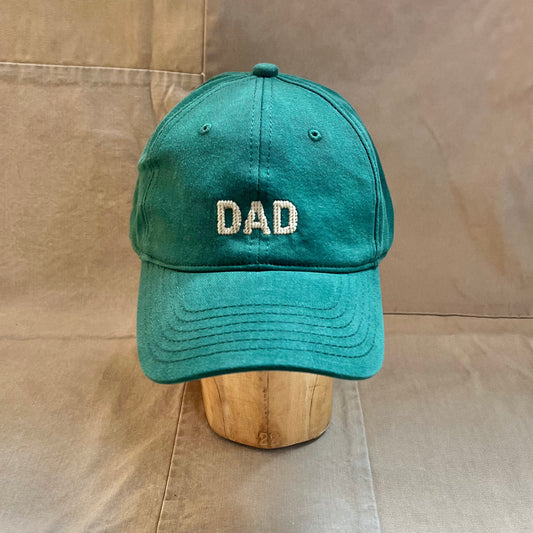 DAD Needlepoint Cap, Green
