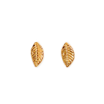 Leaf Earrings - Gold
