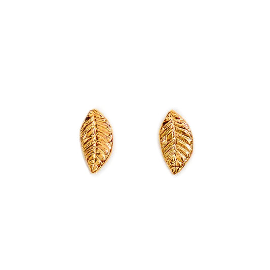 Leaf Earrings - Gold