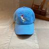 Kids Seagull Needlepoint Hat, Sky Blue