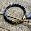 Journey Single Rope, Navy/Brass