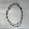 Lucy Mix Beaded Long Necklace, Lapis