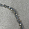 Glass Brass Necklace, Grey